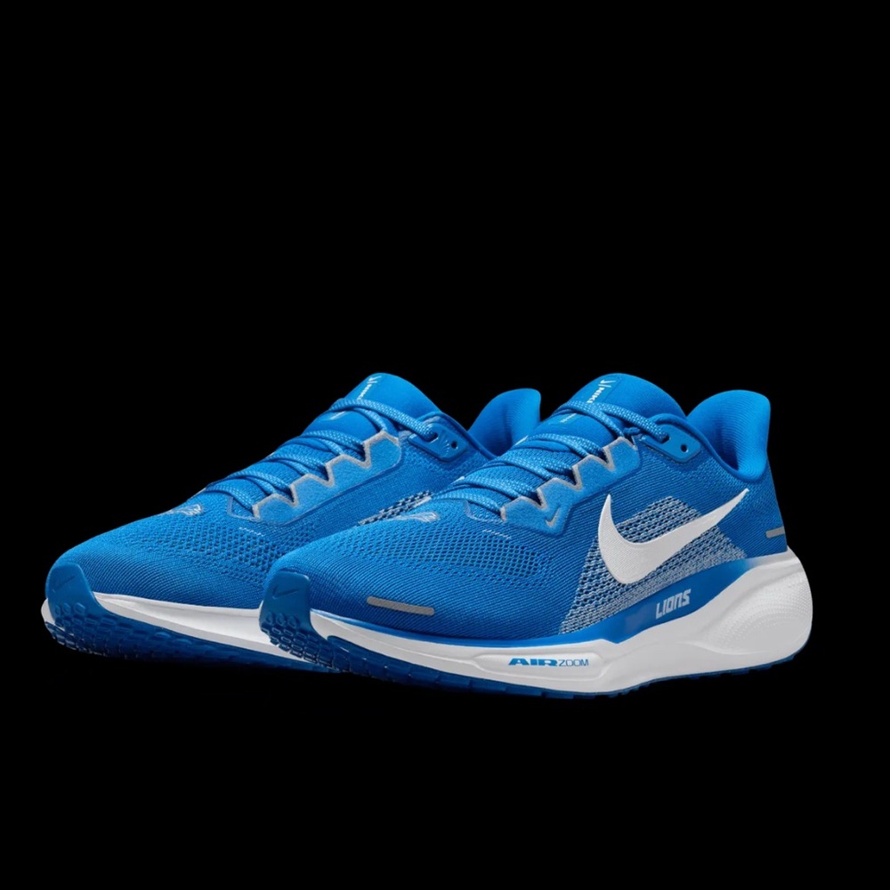 Unisex Nike Blue Detroit Lions Zoom Pegasus 41 Running Shoes